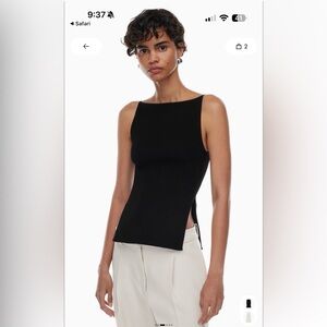 ARITZIA BABATON SCULT KNIT ‘ADVISE’ TANK